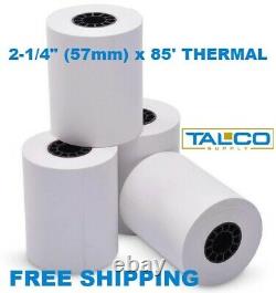 (150) 2-1/4 x 85' THERMAL RECEIPT PAPER ROLLS FAST FREE SHIPPING