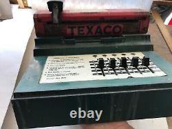 1950s TEXACO Vintage Farrington Credit Card Machine