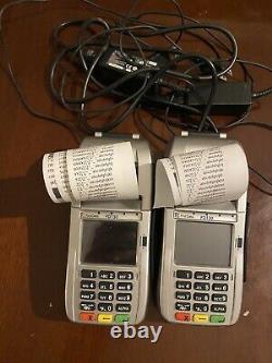 2 TWO UNITS Unlocked TestedFirstData FD130's EMV Credit Card Terminal WELLS350