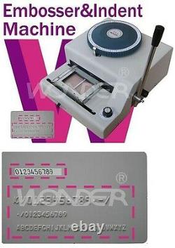 2 in 1 80CE 80 Manual PVC ID Credit Card Embossing & Indenting Embosser Machine