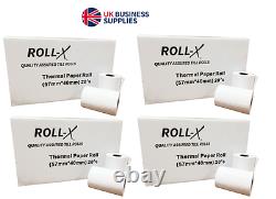 20-500 57x40mm Roll-X Branded Thermal Till Rolls Chip & Pin BPA FREE