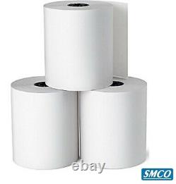 200 CREDIT CARD ROLLS 57 x 40 mm 12.7mm R130 SUPERIOR GRADE BPA Free PAPER SMCO