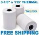 (200) Fd-100 3-1/8 X 119' Thermal Receipt Paper Rolls Free Shipping
