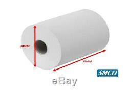 200 THERMAL ROLLS 57mm x 30mm CREDIT CARD Receipt PDQ Paper FULL LENGTH By SMCO