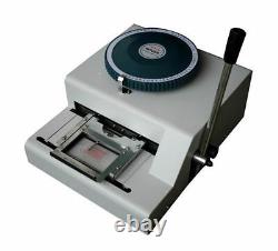 52D Manual PVC Credit Embosser ID Card Dog Tag Embossing Stamping Machine New Y