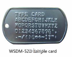 52D Manual PVC Credit Embosser ID Card Dog Tag Embossing Stamping Machine New Y