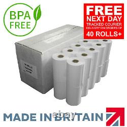 57x40mm THERMAL CREDIT CARD MACHINE ROLLS PDQ BPA FREE THERMAL PAPER ROLLS (B6)