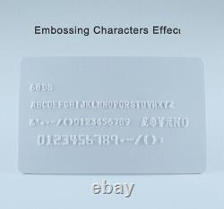 68 Letters Manual PVC Card Embosser Credit Card VIP Card Embossing Machine