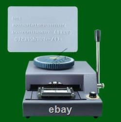 68DS-Character Manual Stamping Machine PVC/ID/Credit Card Embosser Code Printer