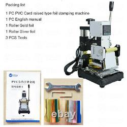 6X9CM Digital Hot Foil Stamping Machine for PVC Card VIP Credit Card Embossing