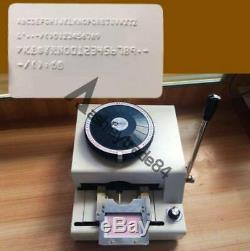 72-Character Manual Stamping Machine PVC/ID/Credit Card Embosser Code Printer