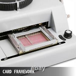 72 Letter Manual Embosser Machine PVC Gift Card Credit ID VIP Stamping Embossing