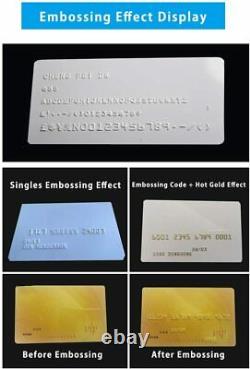 72 characters manual embossing machine credit card PVC card stamping machine