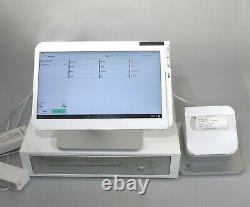 Clover C500 POS System Screen, Drawer (D100), Printer (P550), Power Cables