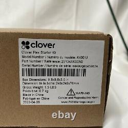 Clover Flex Model C403 Wireless Terminal Bar Code Scanner With Stand & Paper