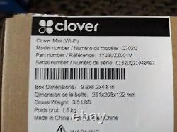 Clover Mini Wi-Fi C302U POS System/Credit Card Terminal with H302U Starter Kit