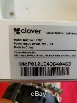 Clover POS 1.0 C100 System Point of Sale Station P-100 Printer (1)