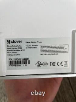 Clover Station C500 POS System w P550 Printer Passcode Locked READ