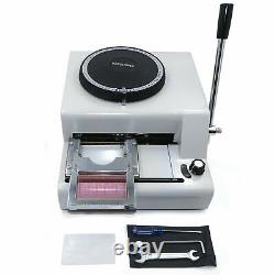Credit Card Embosser 72-Character Manual PVC/ID/ Code Printer Stamping Machine