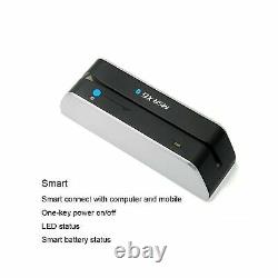 Deftun MSR X6(BT) MSRX6BT Bluetooth Magnetic Credit Card Reader Write Swipe E