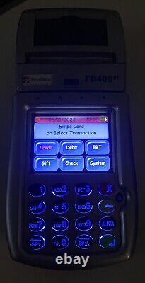 First Data Credit Card Reader FD400GT GPRS EMV Thermal Debit Card Machine Tested