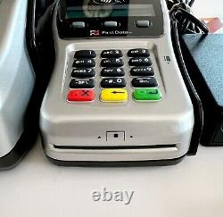 First Data FD130 Credit Card Machine And Auxiliary Pin Pad FD35 NEW OB ELEC