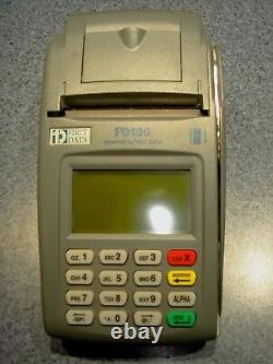 First Data POS Credit Card Machine, FD100 Terminal with FD-10C Pin Pad