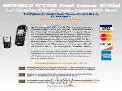 Ingenico iCT220 IP/Dial WithEMV Reader NFC & iPP 220 P-Pad Account Setup Required