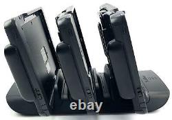 Lot of 3 Verifone E355 POS Payment Terminals with Gang Charger + AC Adapter #1