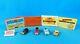 Lot Of 4 Vtg 1990 Micro Machine Credit Card Playsets & 4 Cars Withmini Cars Galoob