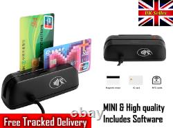 MSR Magnetic Stripe 3 Track Reader IC Contact Chip Writer Smart Card RFID EMV
