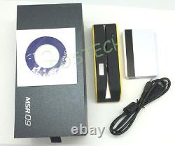 Magnetic Stripe Card Mini MSR09 X6 EncoderReader Writer C/MSRE206/605 USB Yellow