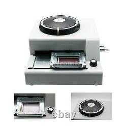Manual Embosser Machine PVC Gift Card Credit ID VIP Stamping Embossing 72Letter#