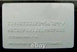 Manual PVC ID Credit Card Embossing Machine 80 Characters Convex Embosser