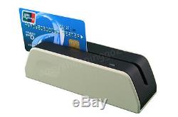 Powered By USB Smallest MSR09 Magnetic Stripe Card Reader Writer Encoder Grey