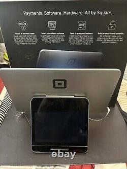 Square Register POS System With Barcode Scanner Silver/Black