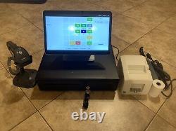 Square Register POS with Receipt Printer, Cash Drawer, and Barcode Scanner