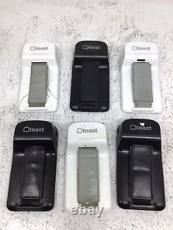 TOAST POS Credit Card Reader Lot of 6 TG100 with one charging stand