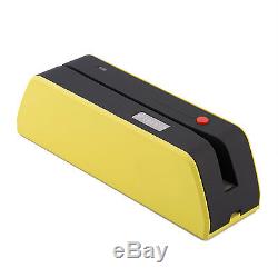USB MSR-X6BT Magnetic Stripe Credit Reader Writer Encoder 1/3 Size of MSR Yellow