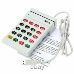 USB Magnetic Stripe Card Reader Credit Card with Numeric Keypad POS