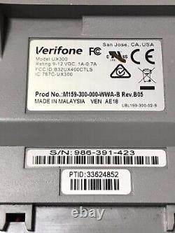 VERIFONE UX300 M159-300-000-WWA-B REV B05 Credit Card Reader