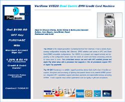 VERIFONE VX520 DUAL COMM With EMV Credit Card Machine