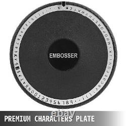 VEVOR 72 Character Embossing Machine Embosser Adjustable PVC Credit ID Card US