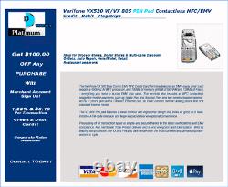 VeriFone Vx520 EMV NFC Credit Card Machine WithVX805 PIN Pad WORLDPAY LOCKED