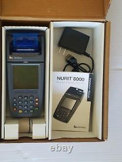 Verifone Nurit 8000 Credit Card Machine with Accessories FREE SHIPPING USED #18