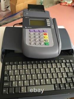 Verifone Omni 3300 Credit Card Machine W Keyboard 100