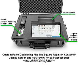Waterproof Travel Case fits Square Register POS System Stand and Accessories