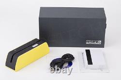 Yellow MSR09 Smallest Magnetic Magstripe Swipe Encoder Writer USB-Powered