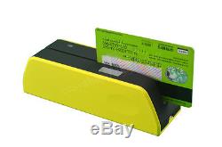 Yellow MSR09X6 Magnetic Magnetic Strip Credit Card Reader Writer Encoder MSRE206