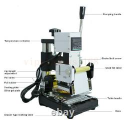 220v Hot Foil Stamping Machine Pvc Credit Card Tipper Leather Embossing On Sale